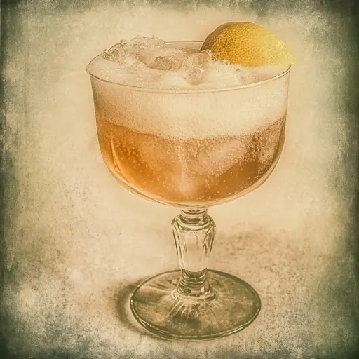 Brandy Fizz vintage cocktail recipe