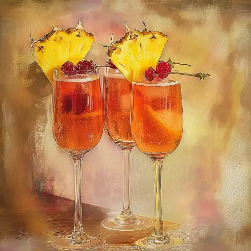 Champagne Punch vintage cocktail recipe