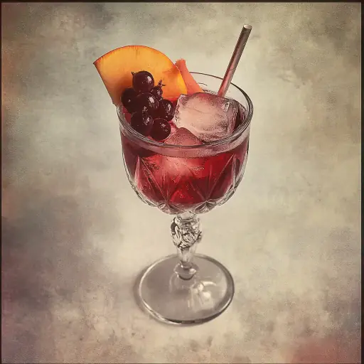 Claret Cobbler vintage cocktail recipe