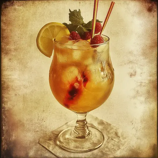 Curacao Punch vintage cocktail recipe