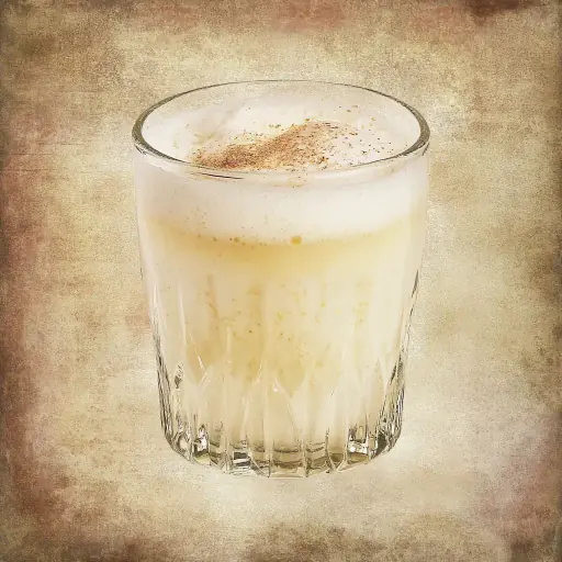 Egg Milk Punch vintage cocktail recipe