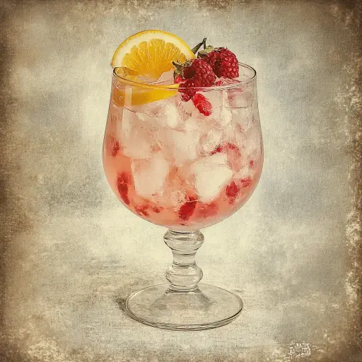Gin Punch vintage cocktail recipe