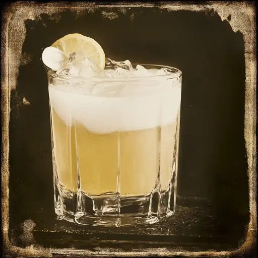 Gin Sour vintage cocktail recipe