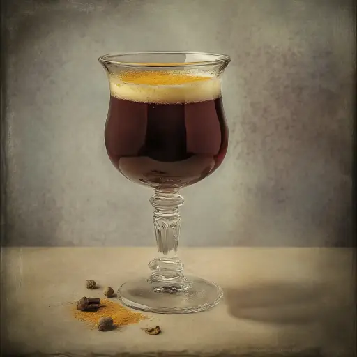 Mulled Claret Wine Eggs vintage cocktail recipe