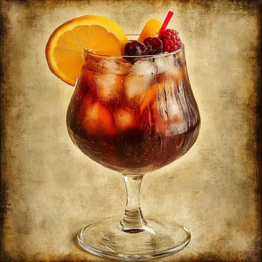 Port Wine Punch vintage cocktail recipe