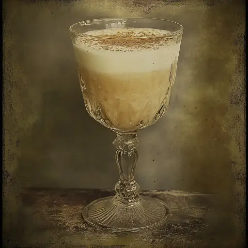 Sherry Egg Nogg vintage cocktail recipe