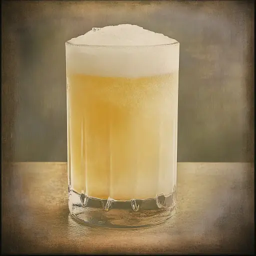 Whiskey Fizz vintage cocktail recipe
