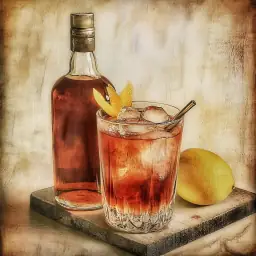 Bottle Cocktail vintage drink recipe