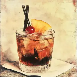 Brandy Fix vintage drink recipe