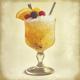 Champagne Cobbler vintage drink recipe
