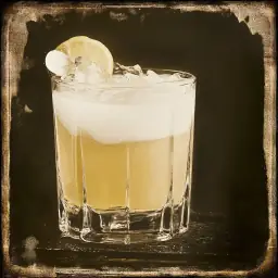 Gin Sour vintage drink recipe