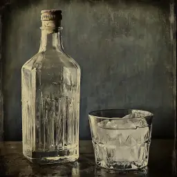 Gin Straight vintage drink recipe
