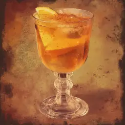 Hot Brandy Punch vintage drink recipe