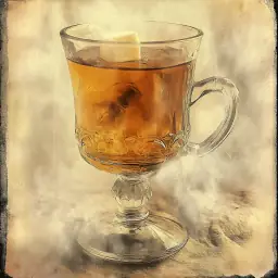 Hot Rum vintage drink recipe