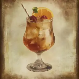Medford Rum Punch vintage drink recipe