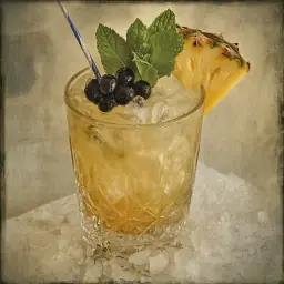 Pineapple Julep vintage drink recipe