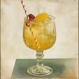 Sauterne Punch vintage drink recipe