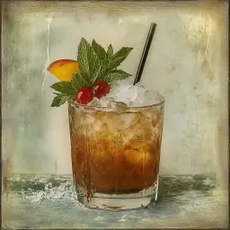 Whiskey Julep vintage drink recipe