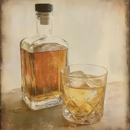 Whiskey Straight vintage drink recipe